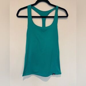 Patagonia Turquoise Lightweight Capeline Racerback Tank Top XS